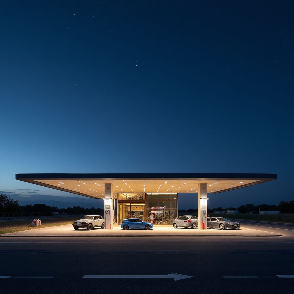 Electrolinera en una ruta nacional de Argentina